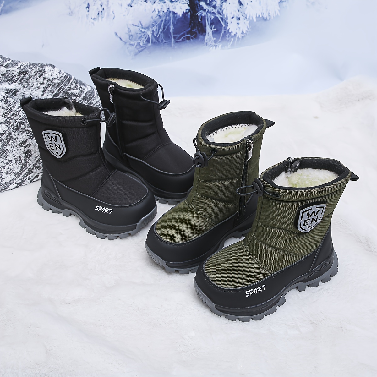 kids winter boots sold on Temu Philippines
