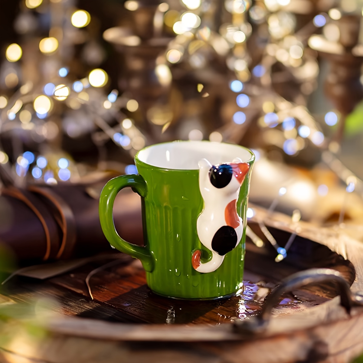 hand painted hanging cat ceramic mug cute relief mug - Temu Saudi Arabia