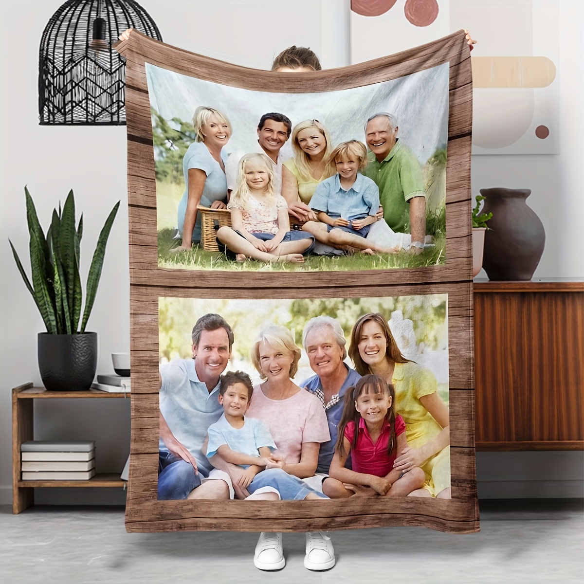 TEMU Personalizada con Foto, de Vellón Personalizada con Imágenes, un Regalo para Esposo/Espaosa/. Se Puede Hacer con un Diseño de Familiar, de