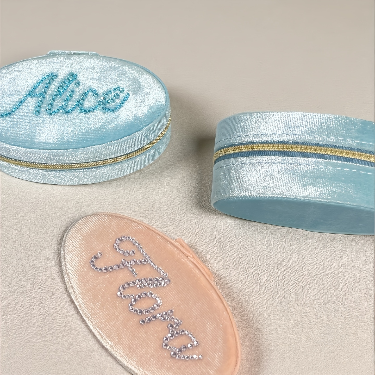 Personalized Rhinestone Custom Jewelry Box