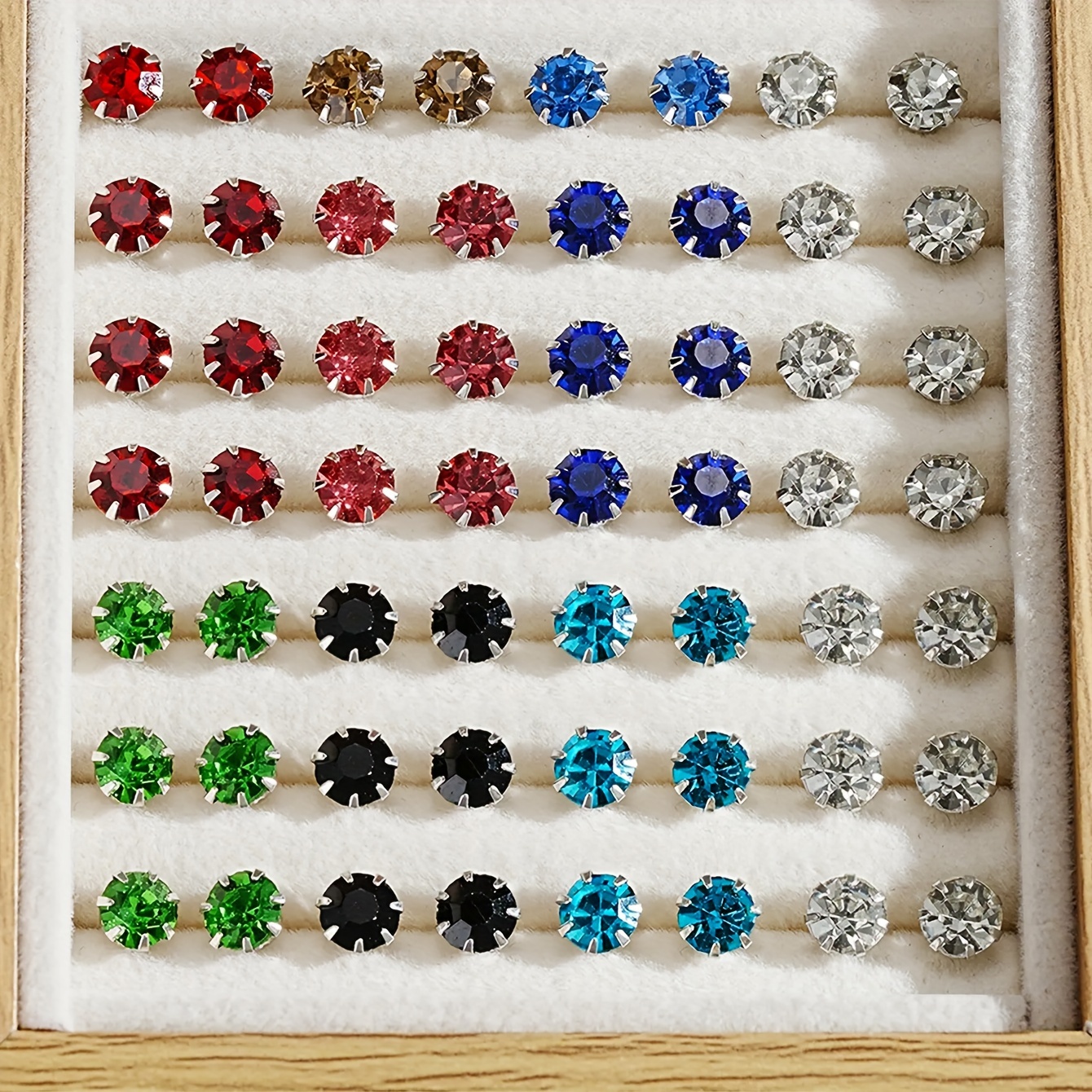 

Elegant 24pcs Stud Earrings Set For - Colorful, With Stainless Steel Posts, & Gifting On Valentine's, Birthdays, Weddings & Anniversaries