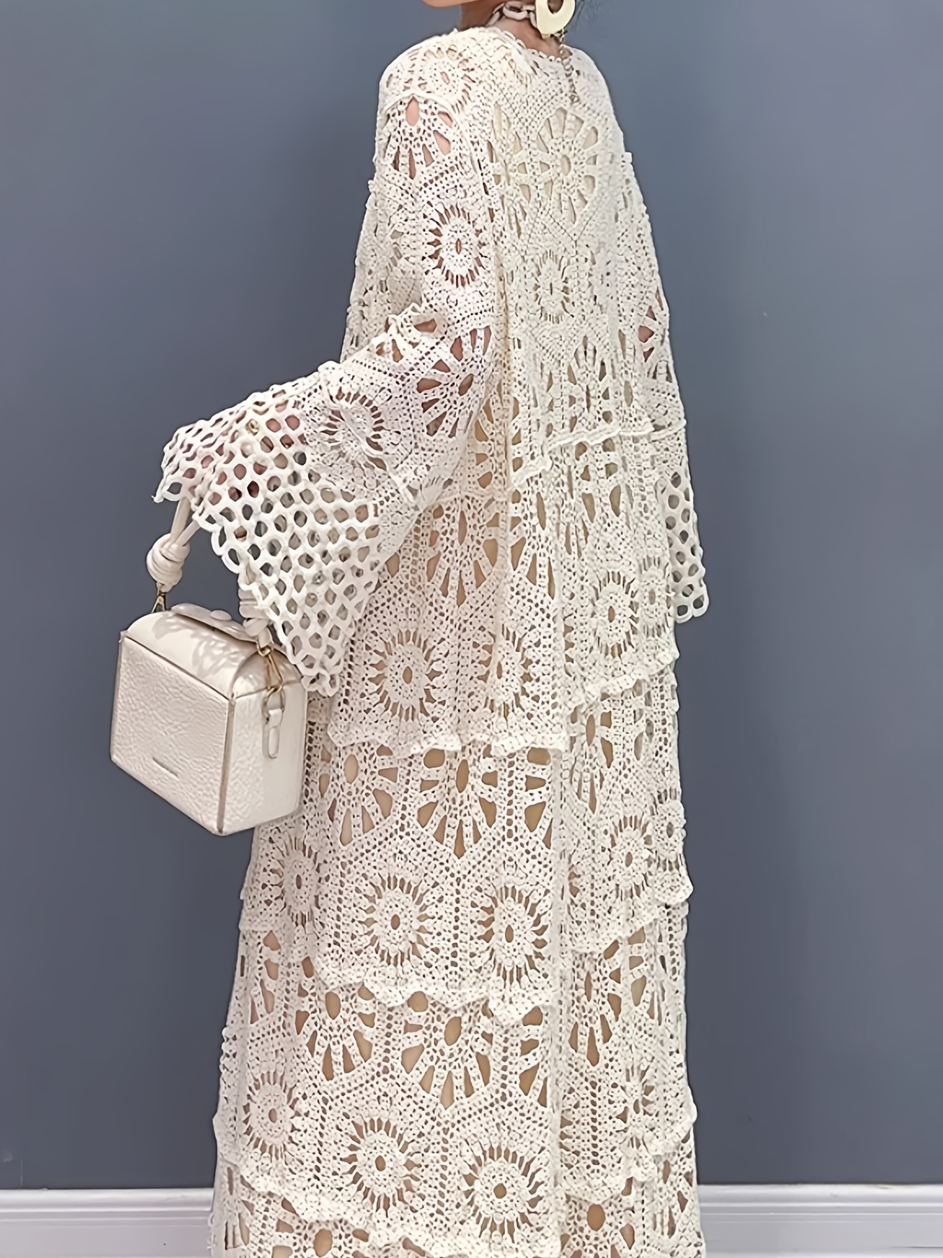 white christmas dresses Women's Crochet Dresses | Talitha Maxi Dress | Anna Kosturova