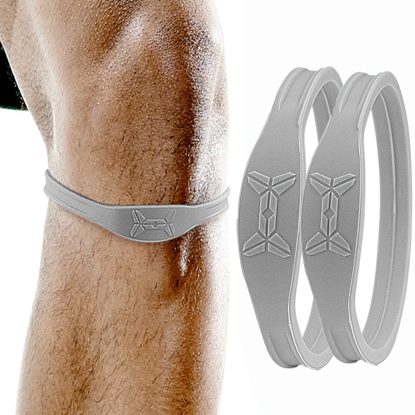2pcs Basketball/Football Knee Brace Elastic Band, High Elastic Compression Knee Brace, Suitable for Basketball, Football And Other Sports Fitness Programs