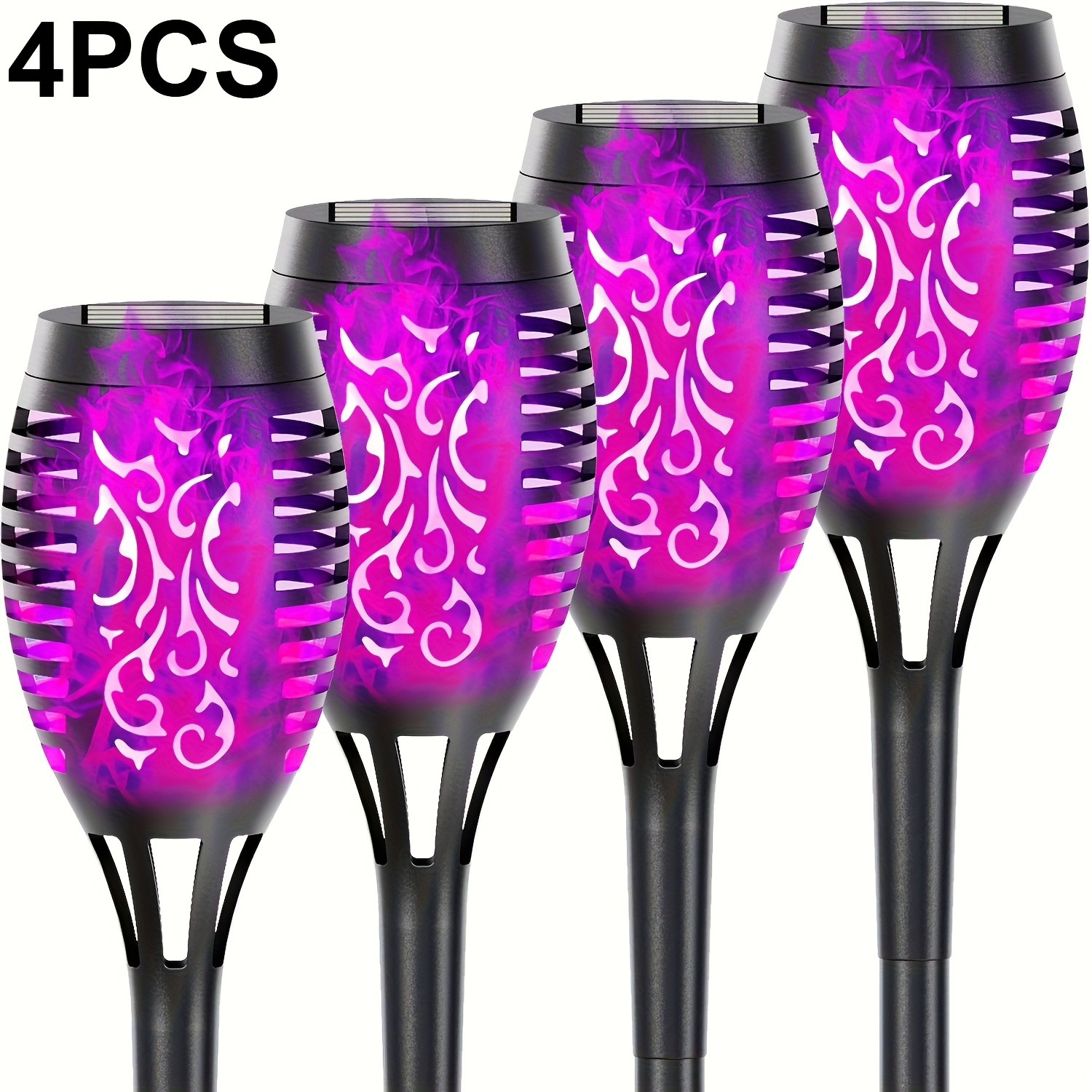 2/4/6pcs Solar-powered Holiday Landscape Decorative Lights, Outdoor Courtyard Lighting, Garden Lawn Stake Lights, Holiday Lighting, Halloween Stake Lights