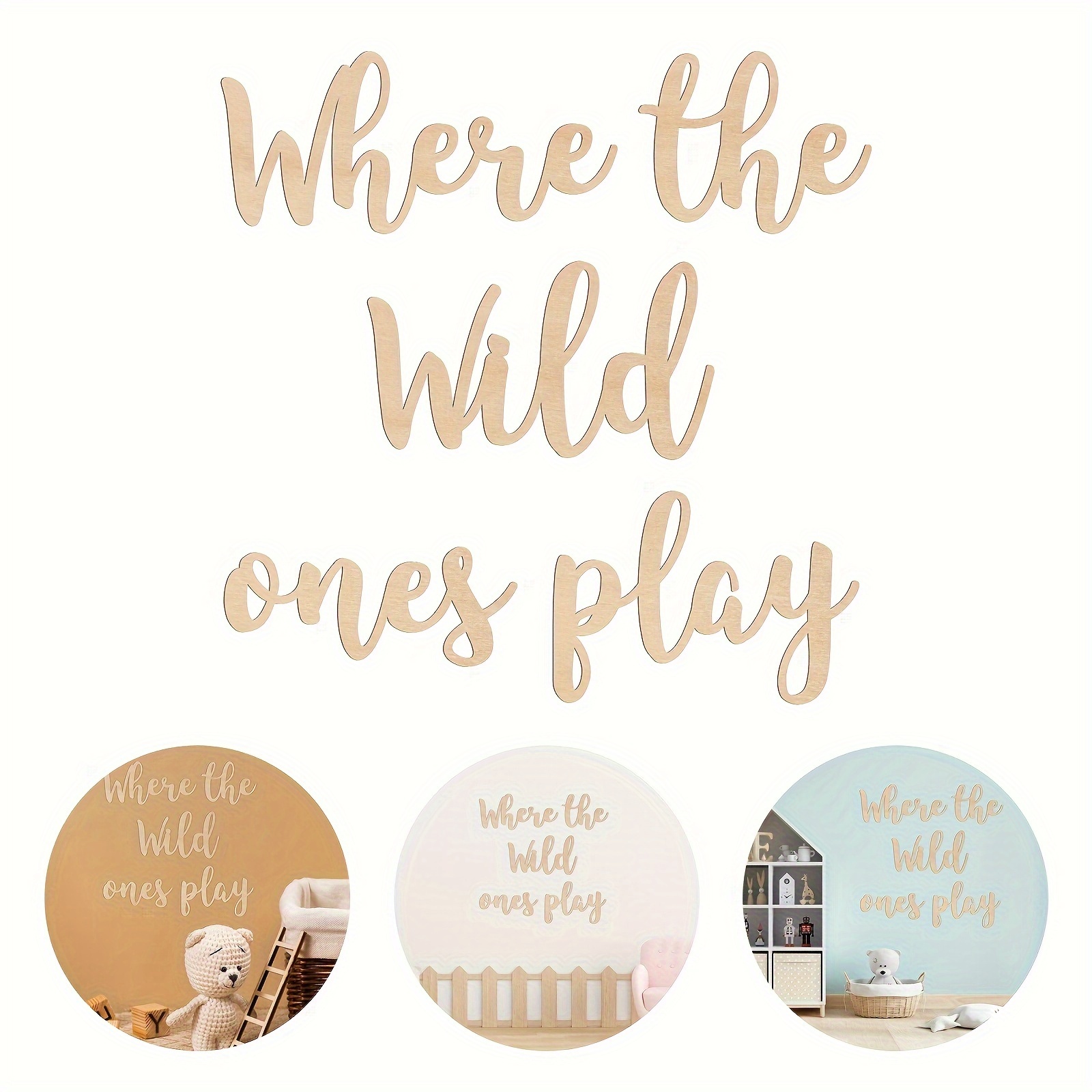 

Wall Art: 4mm Thick Wooden Game Room Sign, Suitable For Playrooms Or , Adds Charm And Fun To Your Jungle-themed Decor