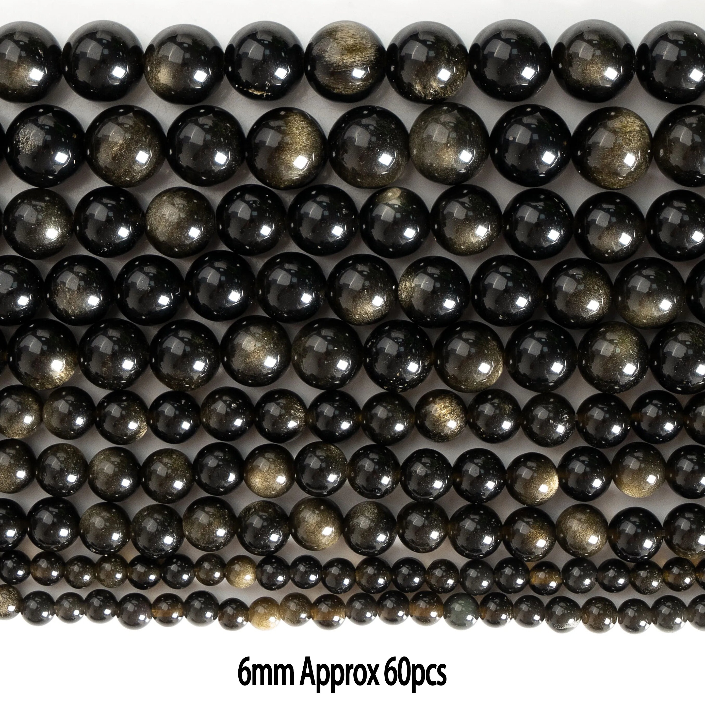 Round Loose Beads For Jewelry Making Charm Bracelets 4/6/8/10/12mm