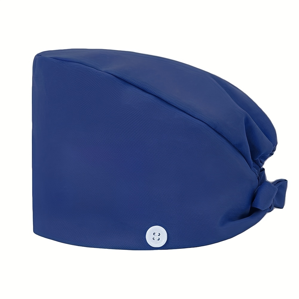 TEMU 1pc Of Unisex Solid Color Adjustable Brimless Hat Work Hat Nurse Hat Surgical , Fits All, Soft, Lightweight And Versatile, Suitable For Beauty