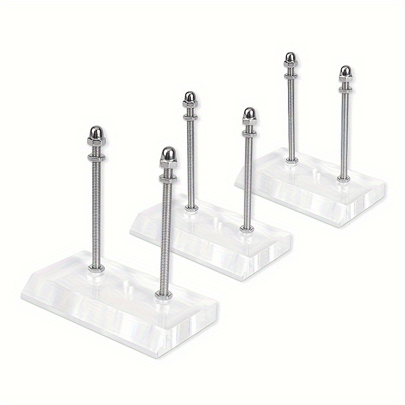 E-shop 1 Stück / 3 Stück Acryl Skateboard Halterung, transparente Wandhalterung mit klaren Schrauben, elektrischer Skateboardständer, Longboard Deck