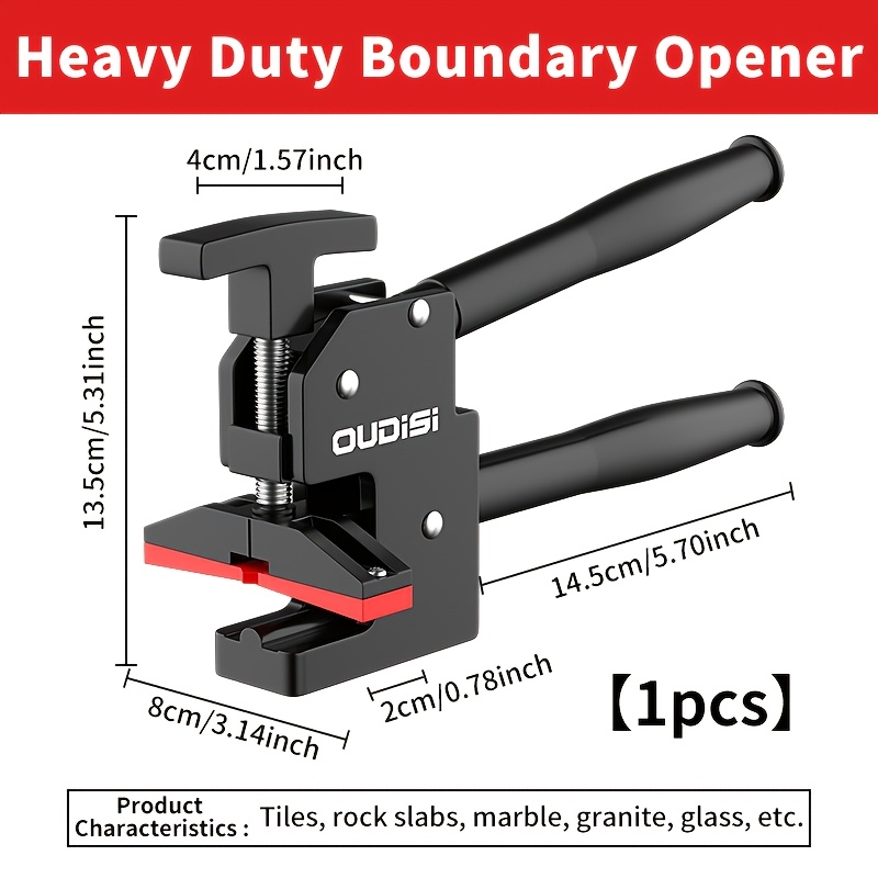 Image of Manual Uppress Cutting Tool, Ceramic Tile Edge Opener, Pliers, Rubber-coated Handle For Comfortable Grip, Easy To Cut Rock Slabs, Floor Tiles And Glass