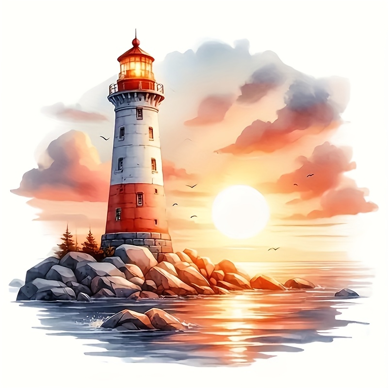 15.24cm Lighthouse Vinyl Decal, Car Sticker For Laptop, Bottle, Truck, Phone, Motorcycle, Window, Wall, Cup Decals
