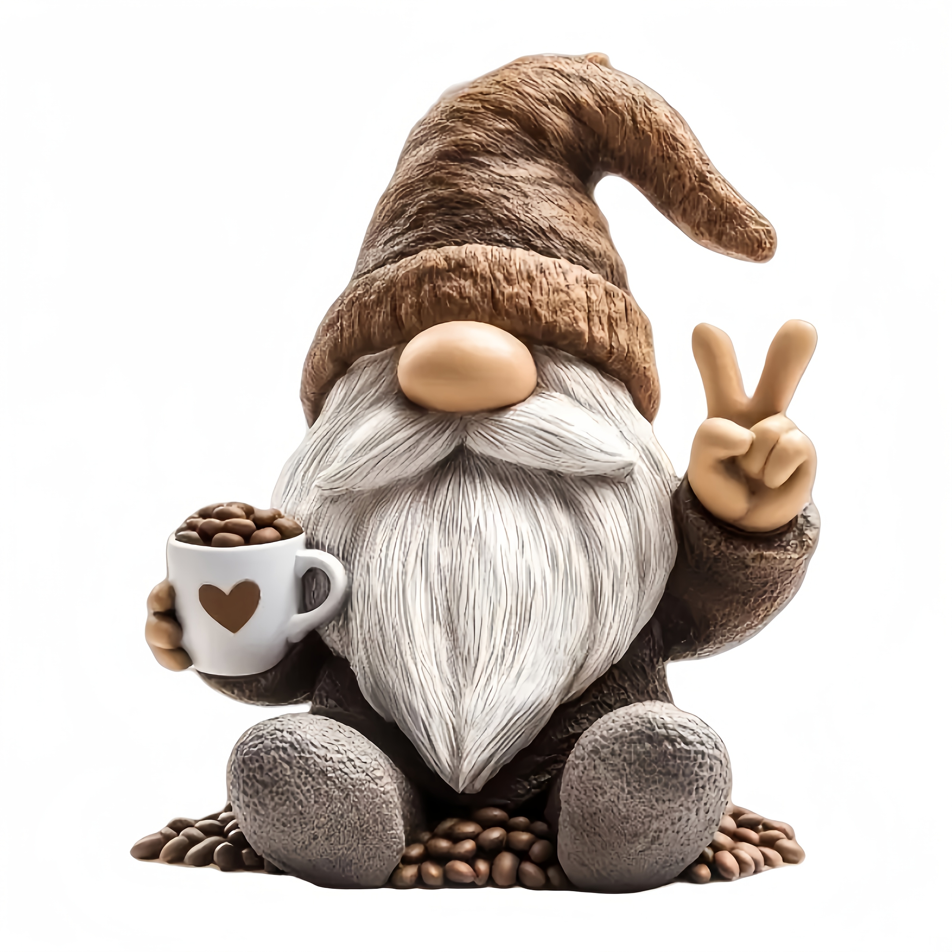E-shop Kaffee-Gnom-Vinyl-Aufkleber - Hochwertige Aufkleber für Autos, LKW, SUVs, Laptops & Motorräder - Lebendiges, langlebiges Design mit