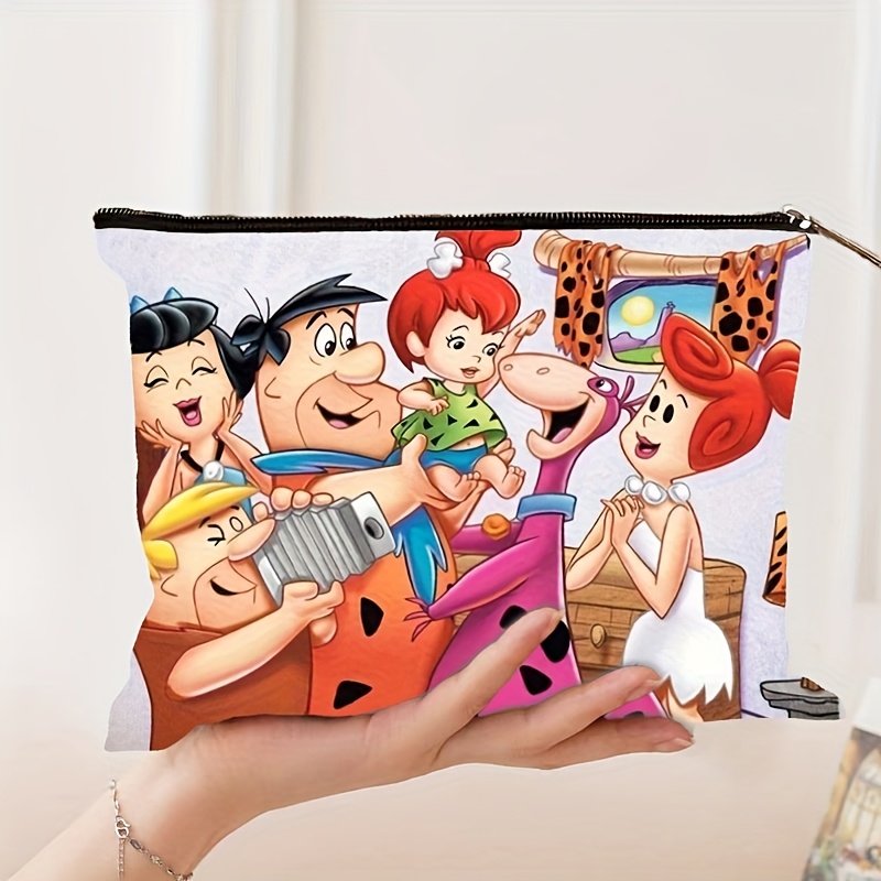TEMU 1pc The Makeup Bag - Vibrant, Foldable & Lightweight Cosmetic Organizer With Zipper Closure, Machine Washable, Travel & Daily Use, Stylish Gift For Her,