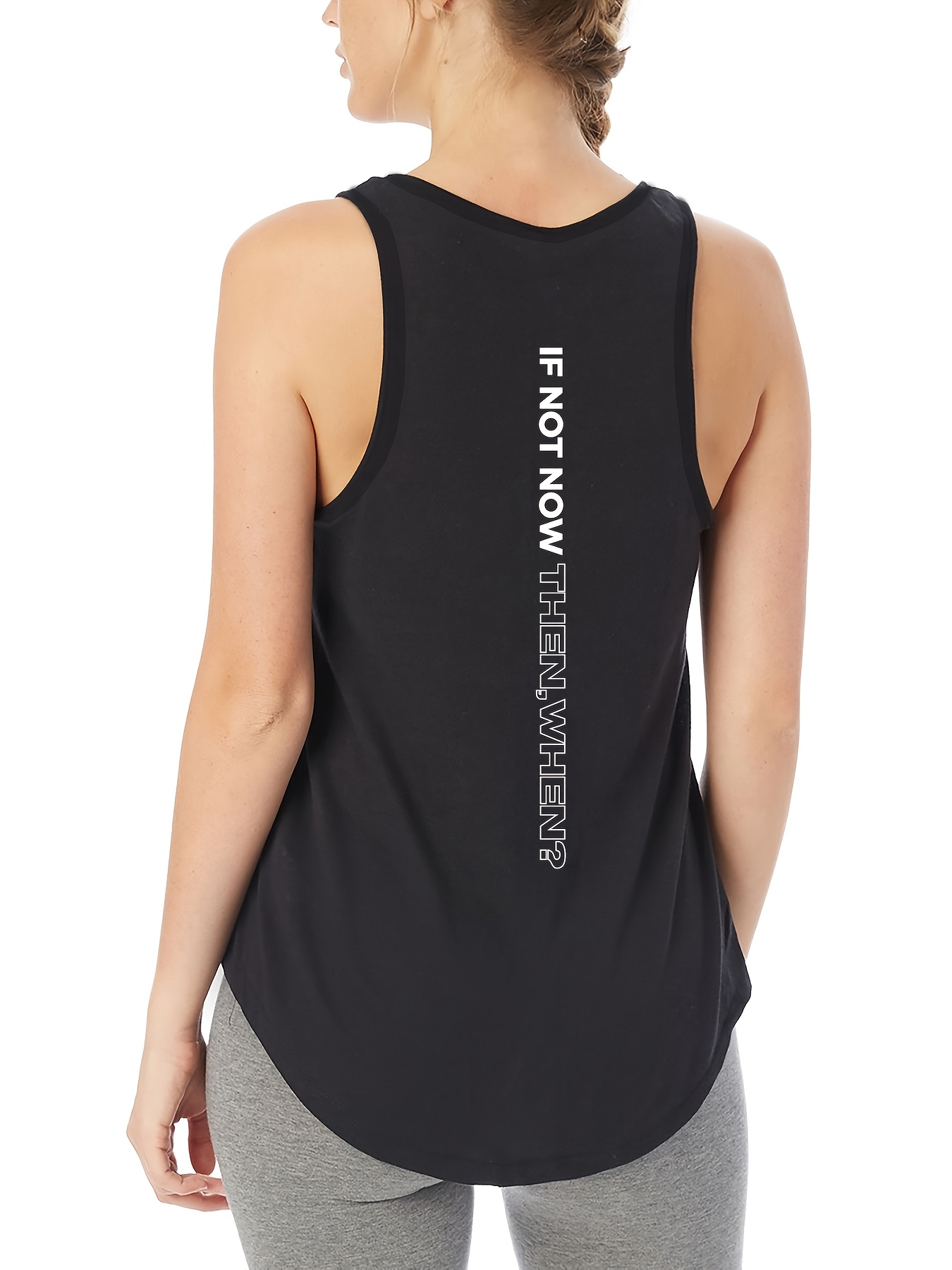 Camisetas Deportivas Camiseta Negra Sin Manga Mujer Camiseta Sin