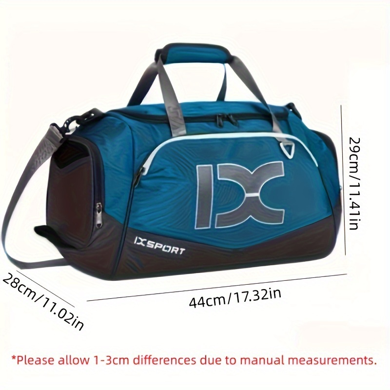large capacity gym bag shoe compartment durable polyester Temu