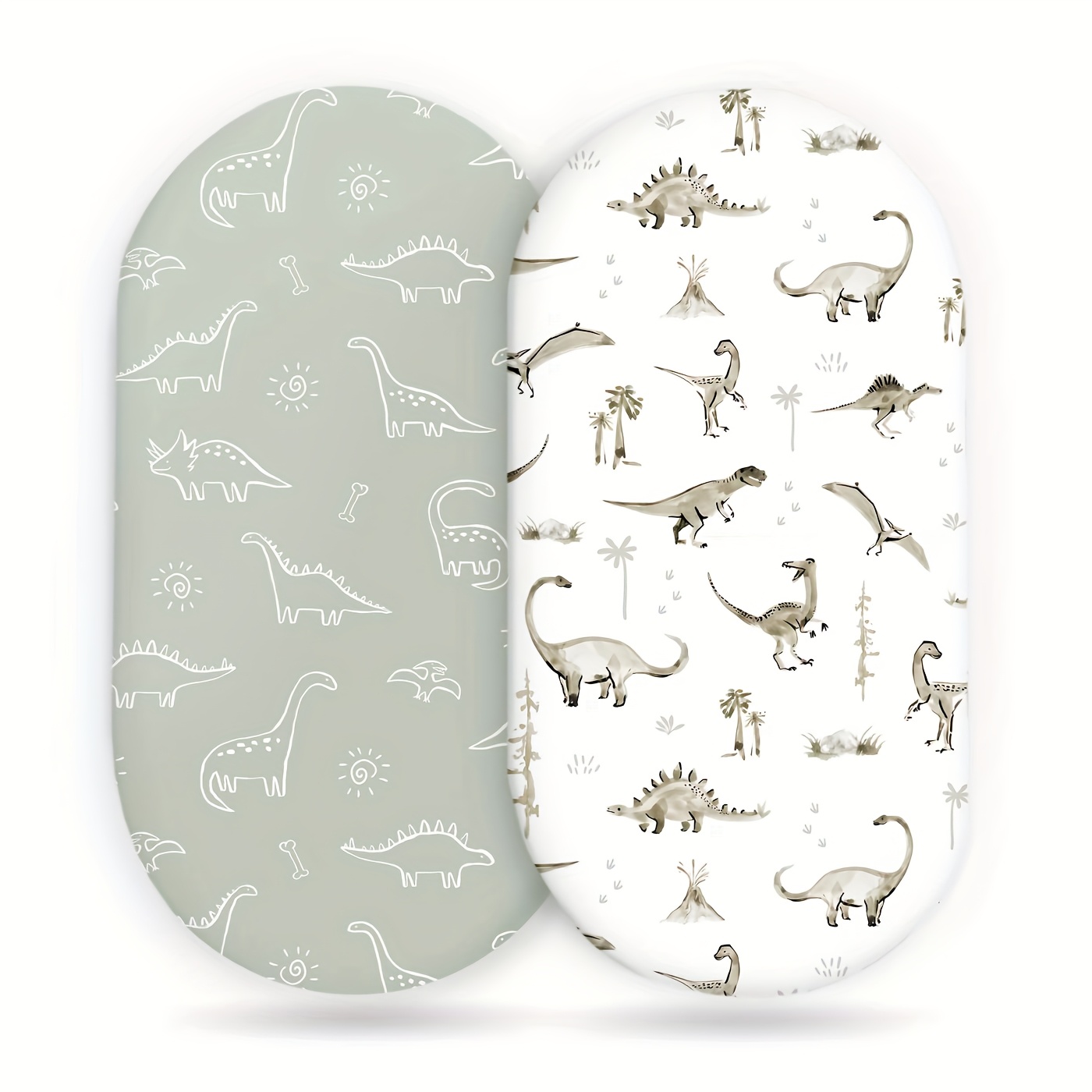 Stretchy Ultra Soft Fitted Bassinet Sheets 2 Pack, Universal Fit