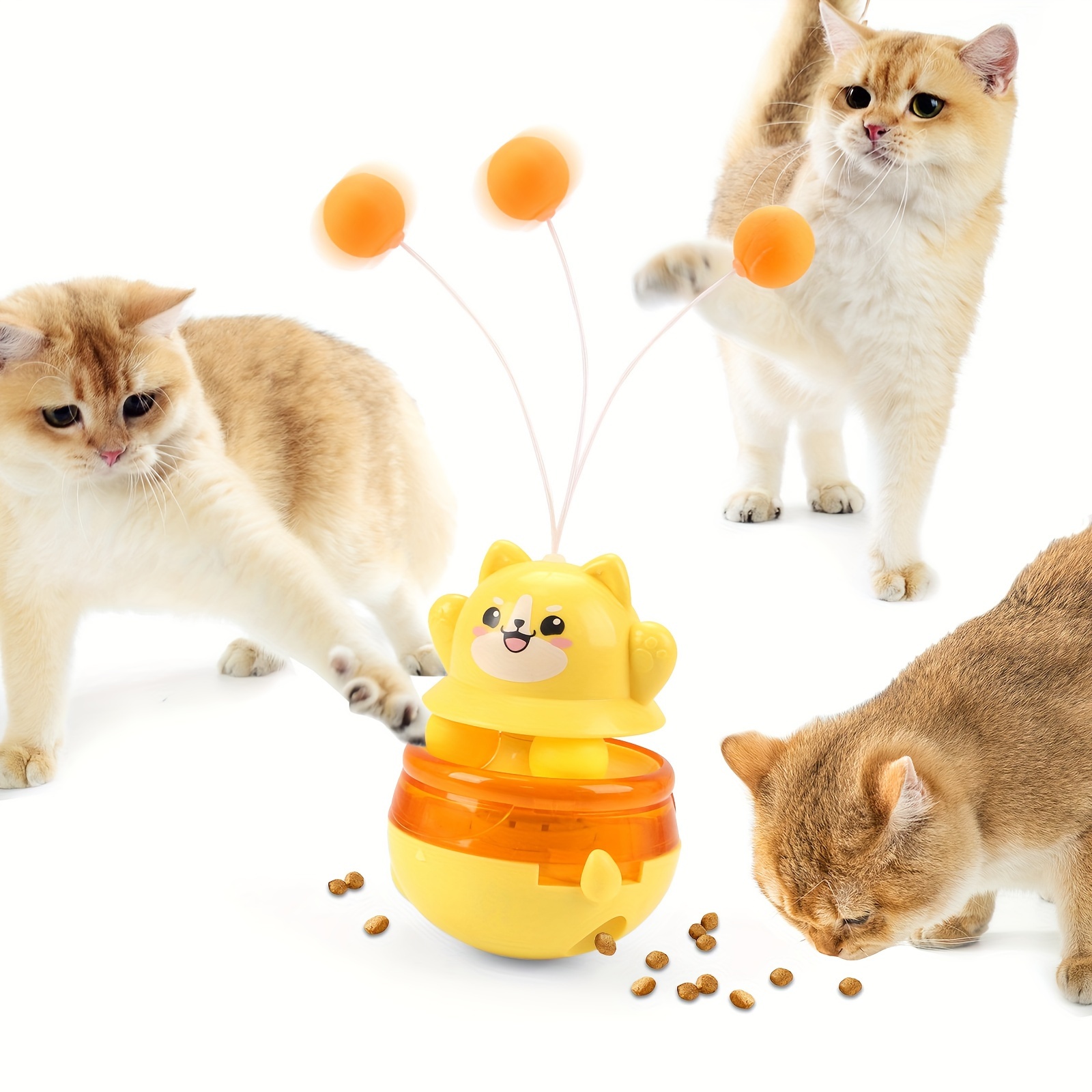 

1pc Pet Toys Cat Stick Self-stomping Feeder Cat Toys, Without Battery