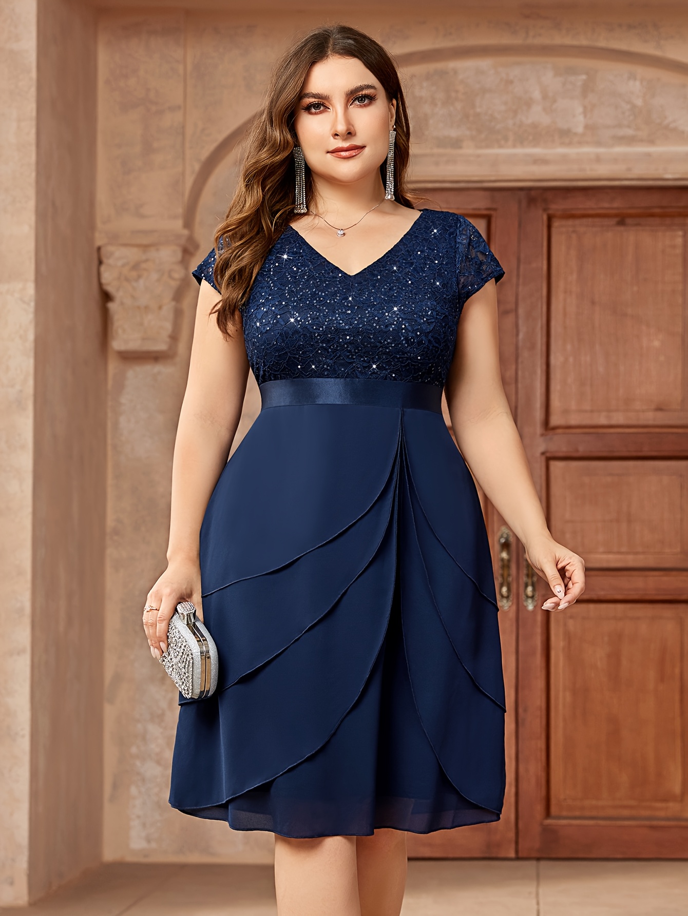 formal dress plus size women sold on Temu United States