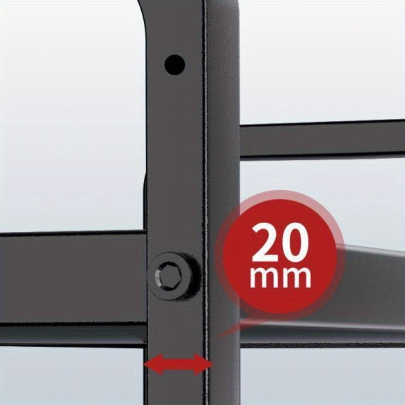 Available in 2 Colors - Expandable Kitchen Storage Rack, Suitable for Microwaves and Ovens | Black Metal Countertop Organizer with Open Shelving, Ideal for Storing Spices, Tableware, Cookware, and Appliances | Functional Kitchen Rack | Black Metal