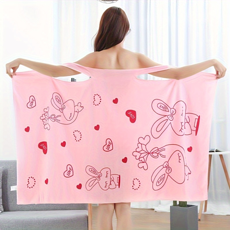 

New Quick-drying Absorbent Ladies Beach Towel - Fast Dry, Hand Wash Only, Rectangular Shape, Tropical Style, Polyester Material