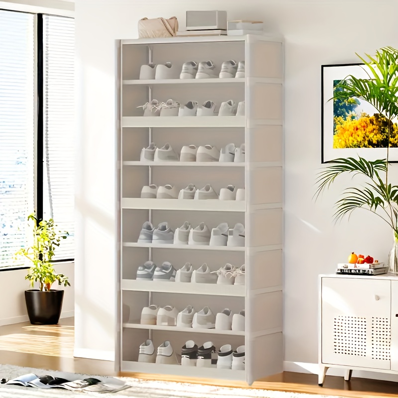 flerskikts transparent skohylla med dammtät design - Temu Sweden