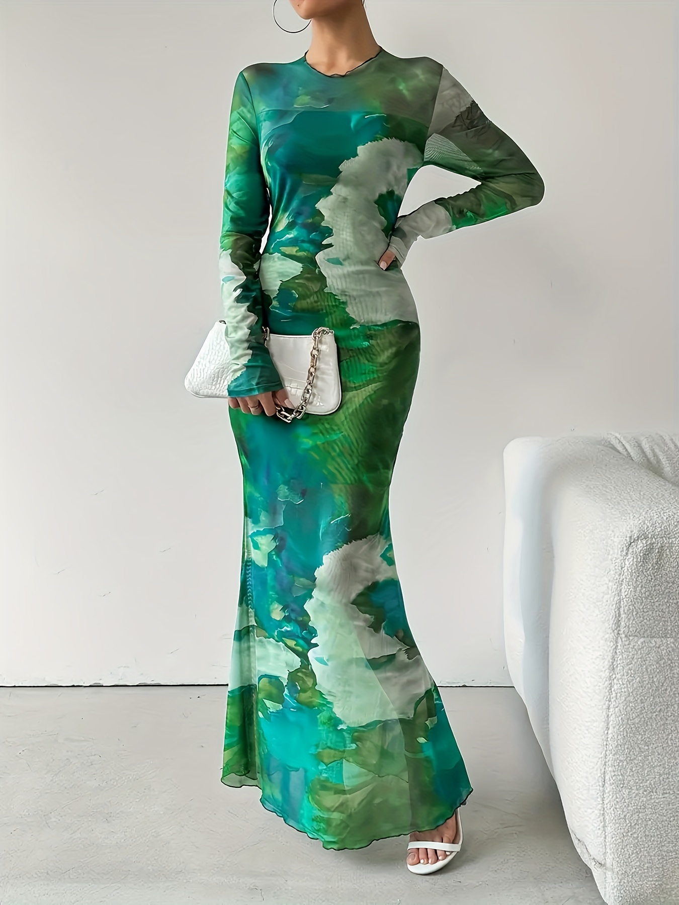 green emerald velvet dress Strappy-Back Amarra Tight Long Prom Dress 88747 Red / 000 main image 0