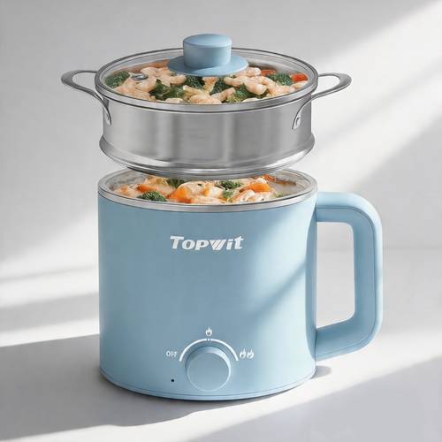 item picture electric and hot pot 1 6l mini ramen cooker with and boil suitable for noodles soup steam oatmeal college dorm essentials