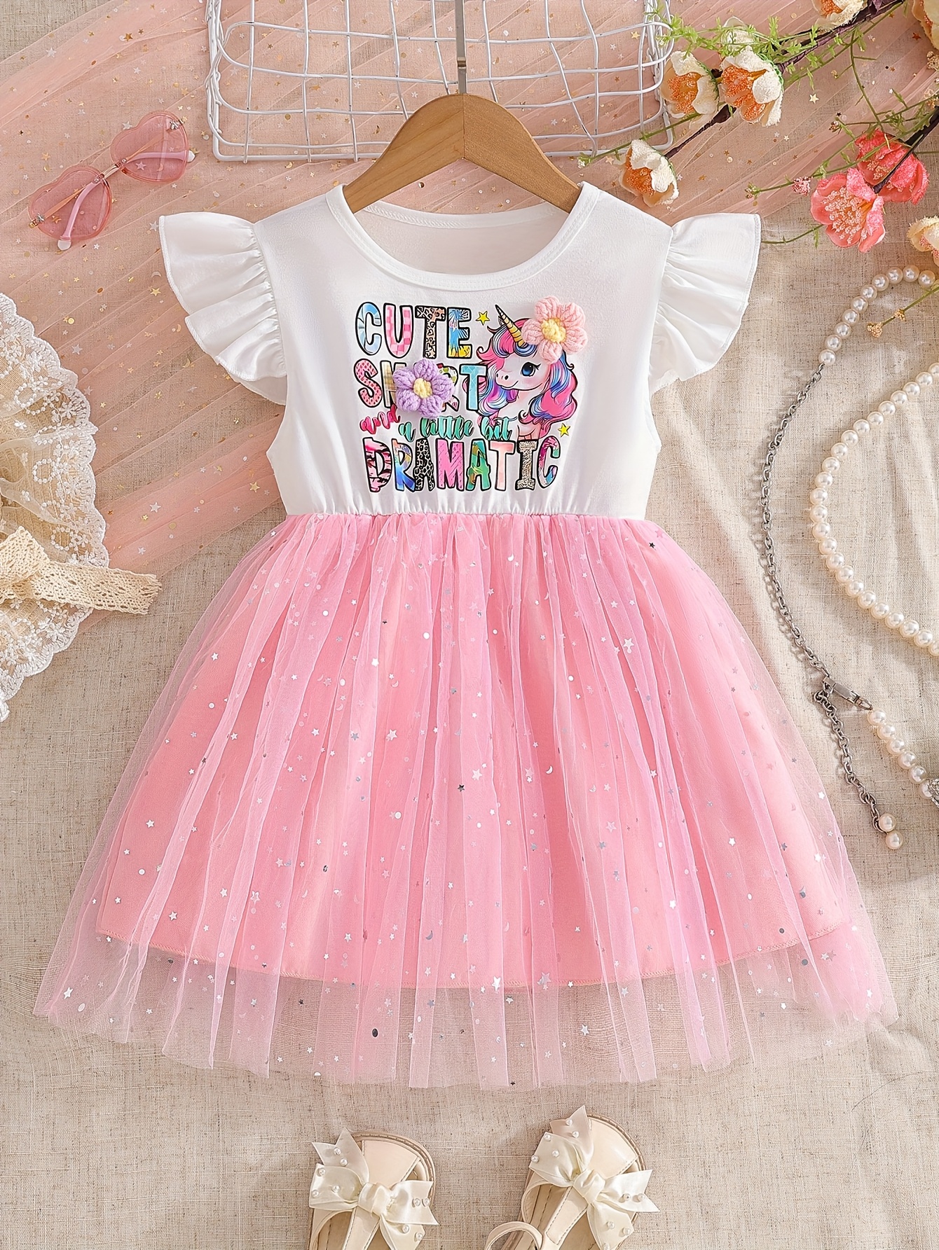 unicorn mesh dress Buy JoJo Maman Bb Purple Unicorn Appliqu Tulle Party Dress from Next USA