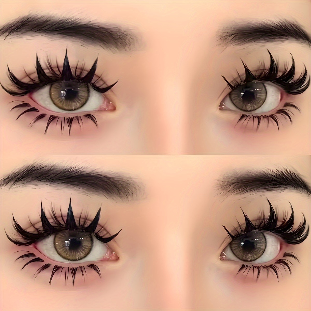 voluminse puppenartige falsche wimpern wiederverwendbar - Temu Germany