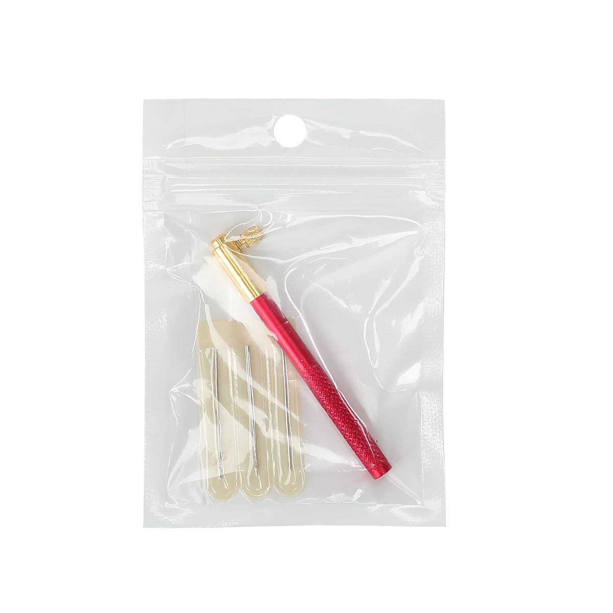 TEMU 4pcs Set Reverse Embroidery Crochet Hooks, Handmade Diy Embroidery Needles, Double-sided Crochet Tools, Beading And Sequin Crochet Hooks