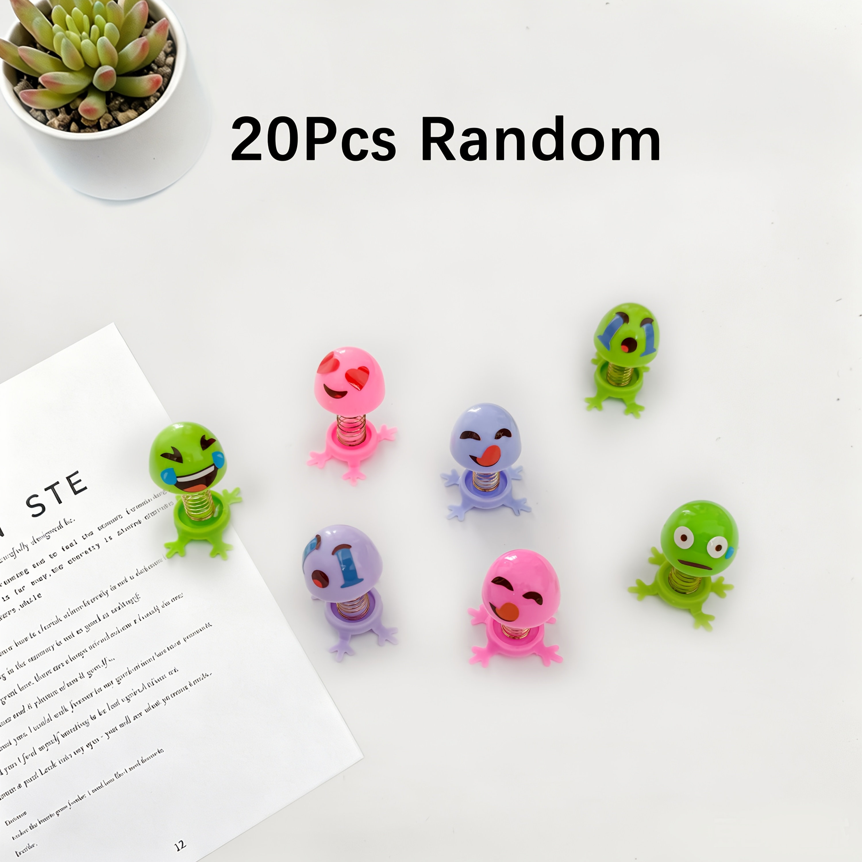 Image of Gift For Her/him 20pcs Assembled Springs Kids Toys Party Favor Perfect For Class Treasure Box Carnival Prizes Boys Girls Birthday Gifts (random) Christmas Halloween
