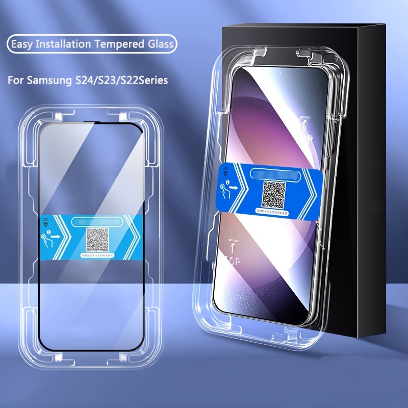 [Paquete de 3+3] Protector de pantalla de vidrio para Samsung Galaxy S23  Plus 5G, vidrio templado 9H, compatible con huellas dactilares  ultrasónicas