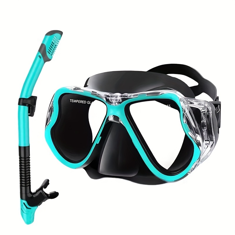 

1pc Qingsong Professional Snorkeling Goggles Set With Breathing Tube - , Panoramic Scuba Diving Mask, Comfortable Food-grade Silicone Seal, Divers, Scuba Diving Gear| Mask|, Snorkeling Gear For Adults