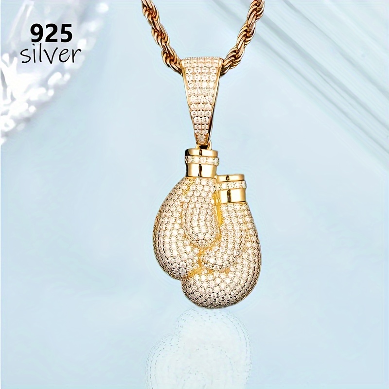 S925 Silver Moissanite Pendant Necklace for Daily Wear