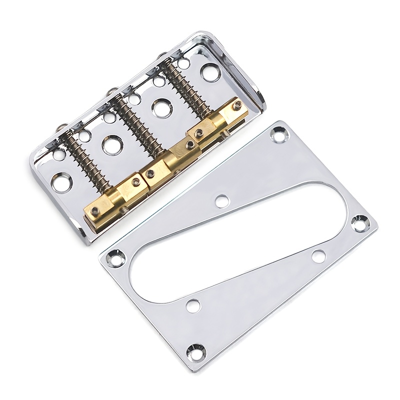 [Short Guitar Bridge with Cutaway] Pickup For TL Guitar With Short Guitar Bridge, Separate Border, Outer Dimensions (77X50mm) Inner Dimensions (73.5x21.5mm), Double-loaded Guitar Bridge, With Cutaway Side Panel And Compensated Brass Saddle