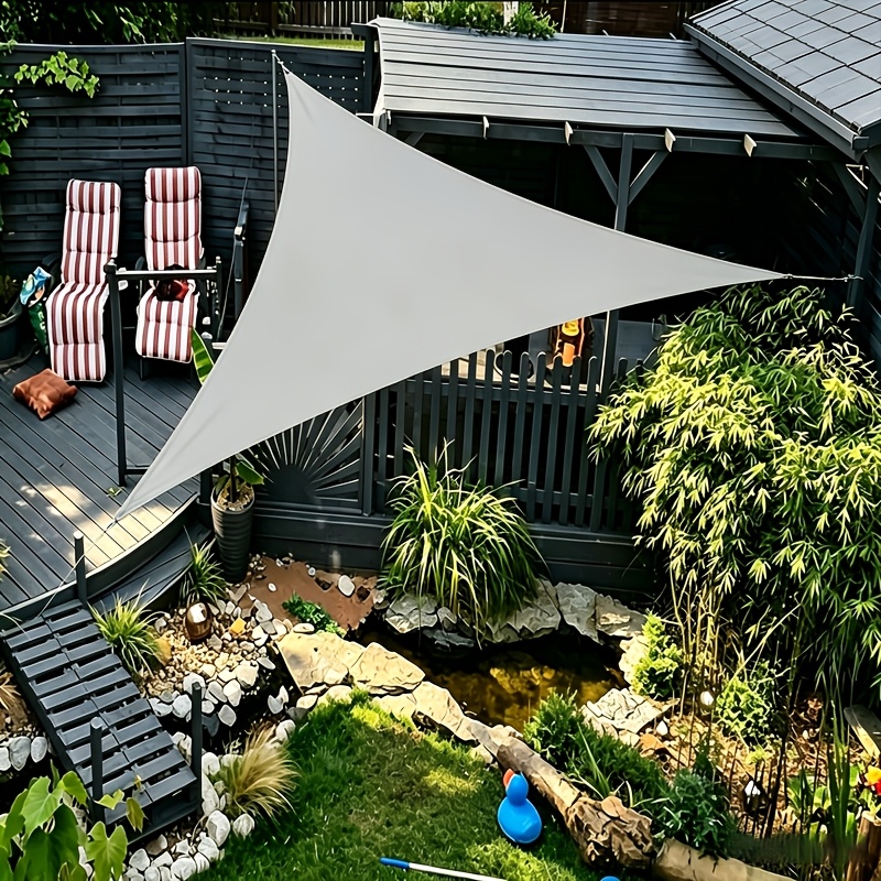 E-shop 1 Stück Schwerlast-Dreieck-Sonnensegel aus Canvas – Outdoor-Patio-Sonnenschutz, Markisenüberdachung für eine gemütliche Atmosphäre. Ideal für