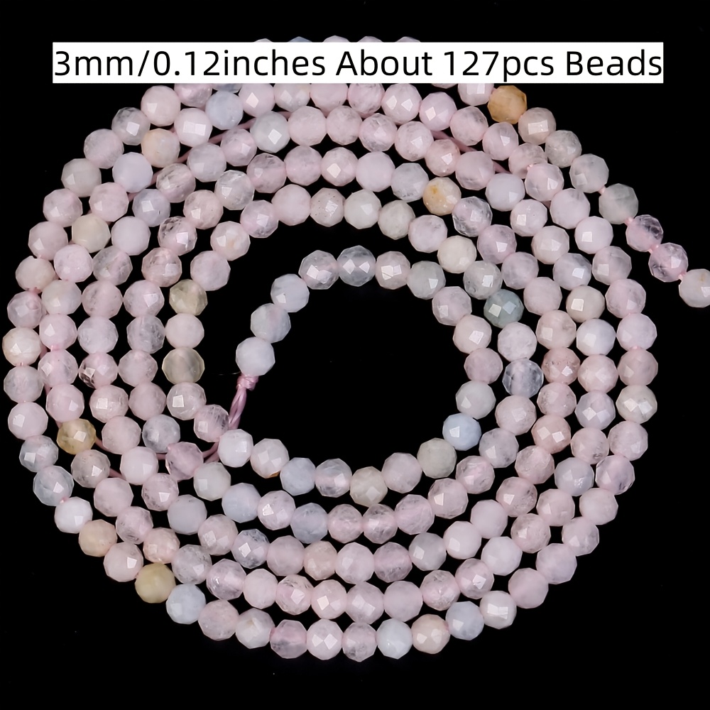 Natural Stone Loose Round Beads For Jewelry Making Bracelets Additions 15" 2mm (0.079") - 4mm (0.157")