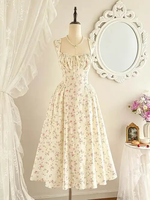 cream summer dresses for women Floral Halter Maxi Dress Cream Summer Dress Women S