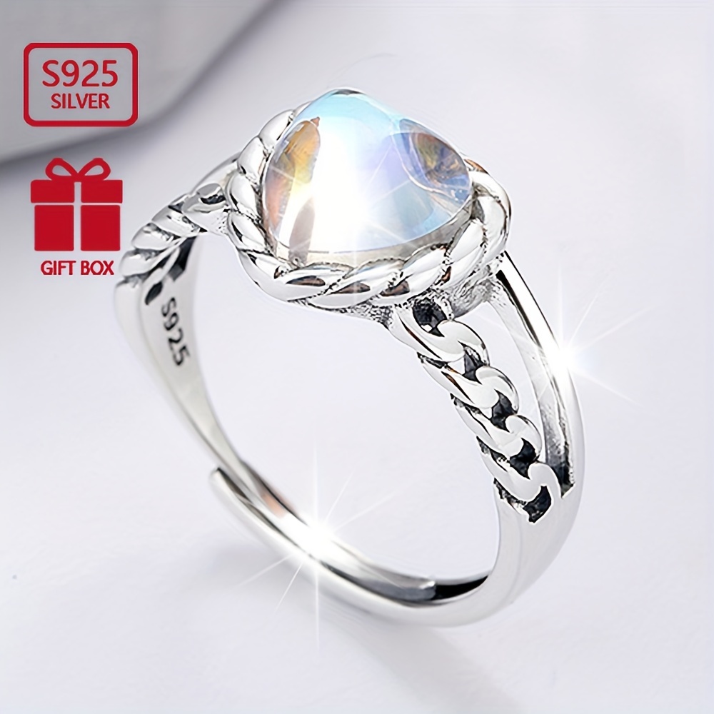 

Promise, Elegant 925 Sterling Silvery Ring - Proposals, & - Vigg Luxury Gift For Her, 925 Silvery, Heart Ring, Creative, Engagement Gift