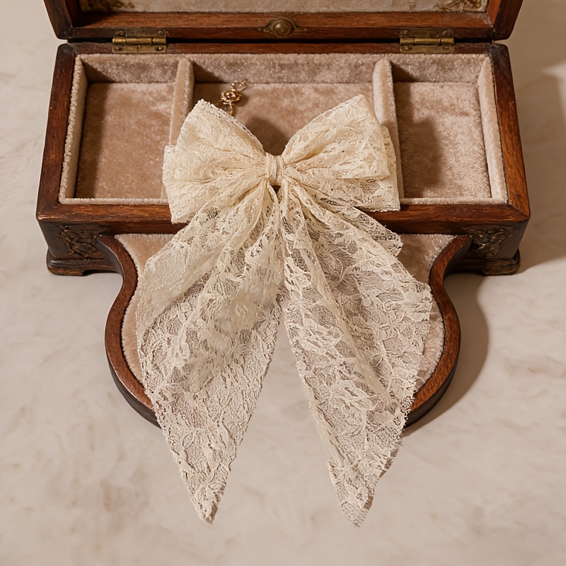 Women's Bow Hair Clip with Long Tassel
