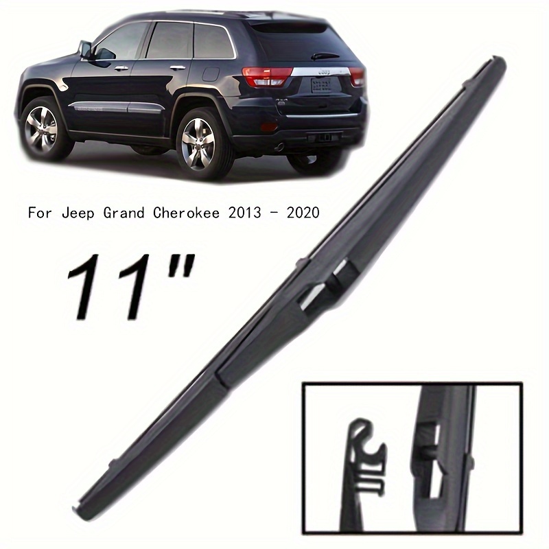 

11" Premium Natural Rubber Rear Wiper Blade For Jeep Grand Cherokee 2013-2020 - Fit, , Windshield & Cleaner