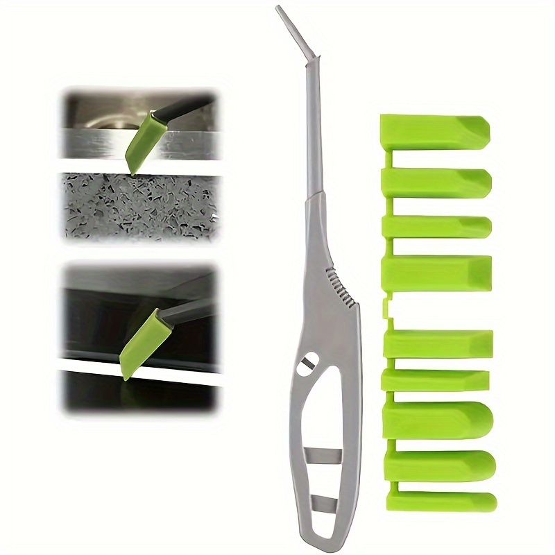 E-shop 9-in-1 Mehrzweck-Dichtungswerkzeug-Set mit 9 Schaberköpfen - Manuelles Kunststoff-Finish- & Kantenbearbeitungsset, Kein Strombedarf