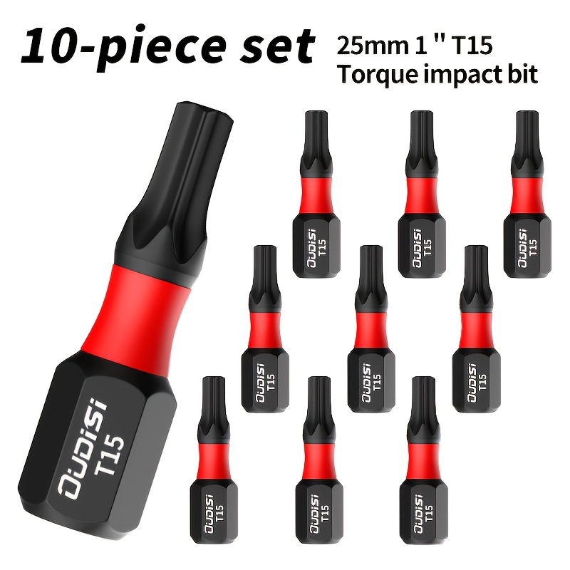 Image of 5.10.20pcs Set T15 * 25mm, From S2 Steel, With High Torque And Strong Magnetic Hexagonal Screwdriver Head Rust Resistant, Wear-resistant, And Impact Resistant