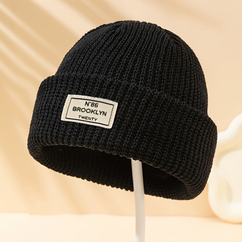 

Brooklyn-inspired Knit Beanie - Warm, Stretchy & Elastic For Outdoor Activities Like Fishing, Cycling & Skiing - Perfect Autumn/winter Gift