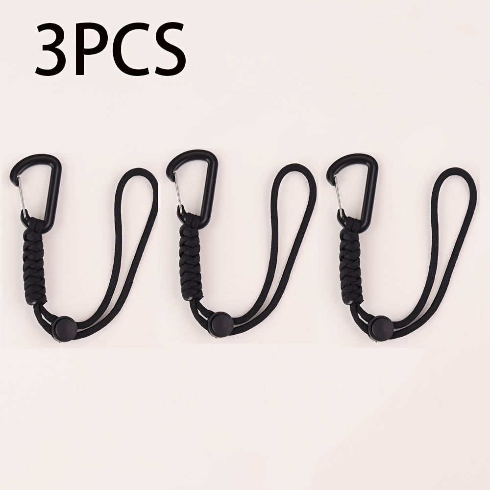 3pcs Outdoor Braided Hanging Hooks, Perfect D-hook For Bottle Bag Camping Tools