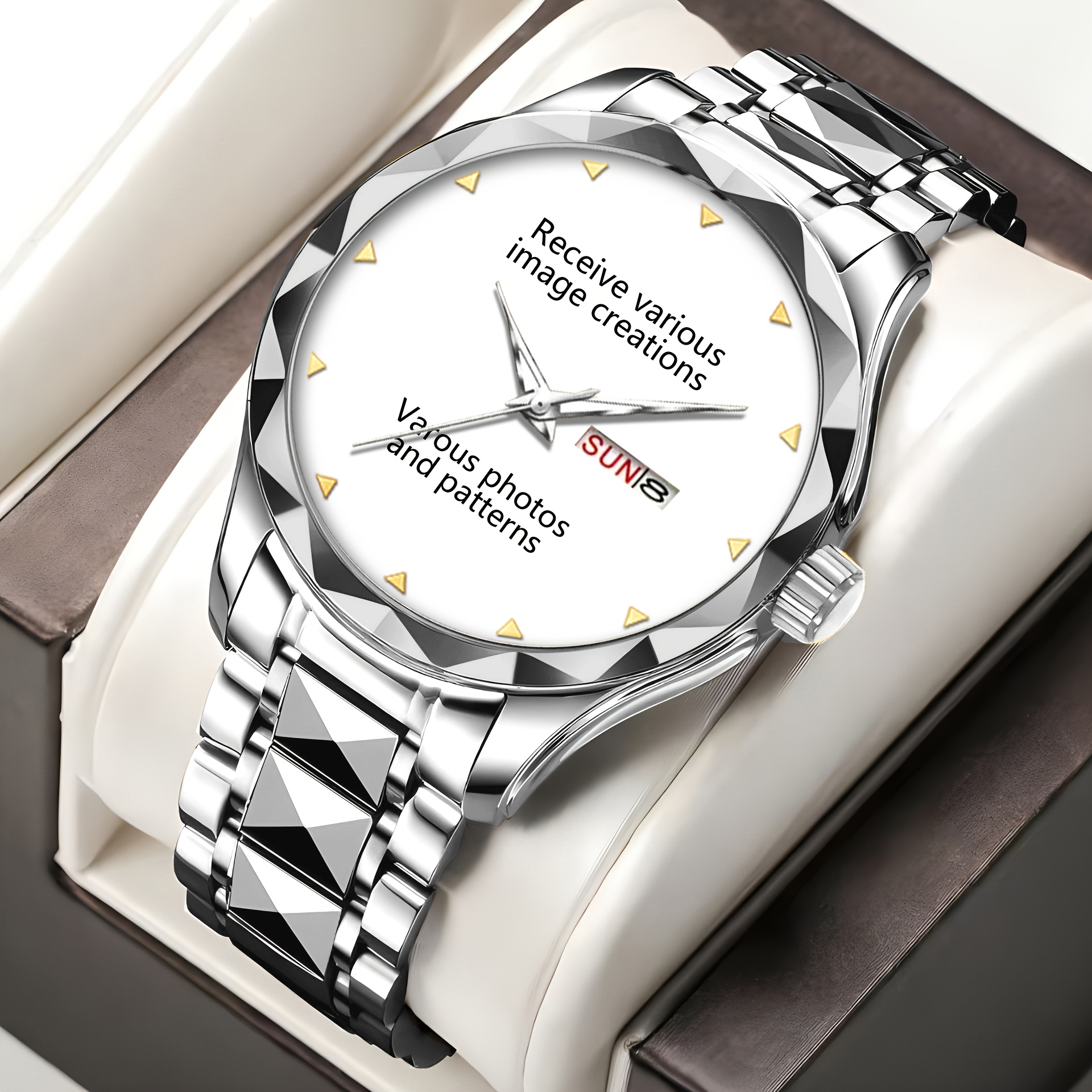 Personalized Photo/Text Watch with Customizable Dial for Men