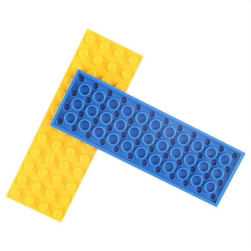 4*12 Small Particle Building Blocks with Double-Sided Plate