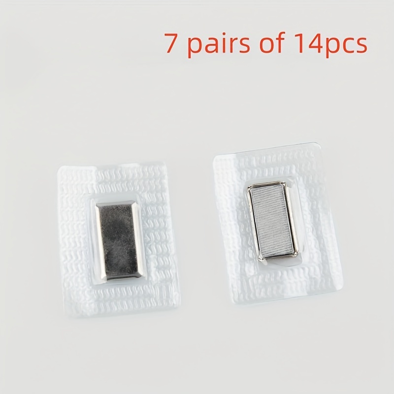 Image of 7 Pairs Of 14pcs Waterproof, Strong Magnetic , Concealed , Clothing Luggage, Magnetic , Clothing Additions, Leather Goods Luggage, Square Magnetic