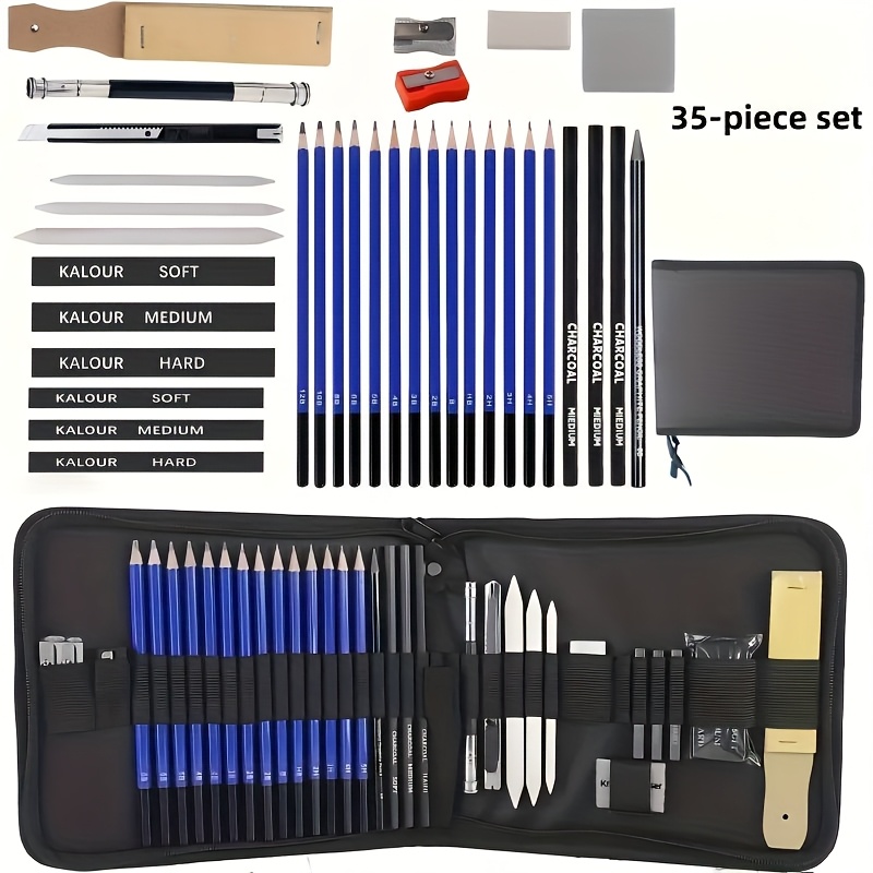 TEMU 35/33professional Drawing Pencil Set - Providing For Artists With Complete Sketching And Drawing Professional For Art Use Perfect Halloween