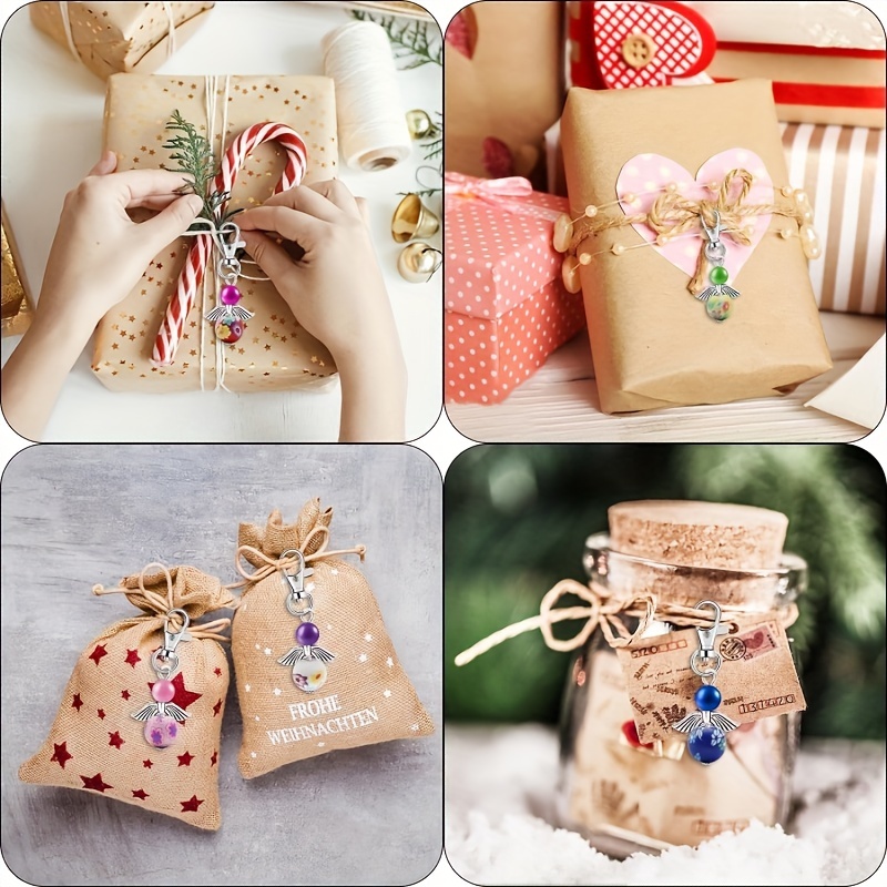 kit fai da te regalo festivo con ali  , perline di argilla   colorate per portachiavi e ciondolo da borsa senza strumenti - 30 pezzi Dettagli dell'articolo 5