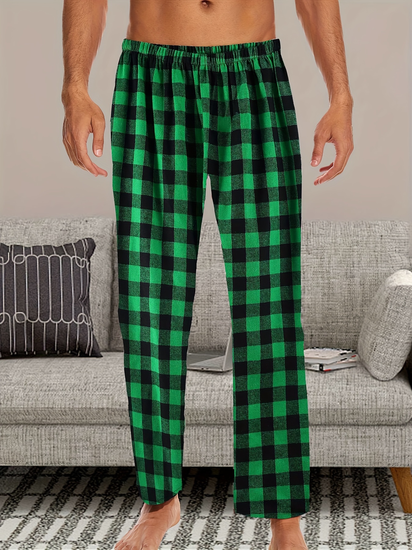 Buffalo Plaid Pajama Pants - Temu